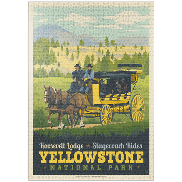 Darstellung des Puzzle Motivs puzzleplate Yellowstone National Park: Stage Coach Adventure 1000 Puzzle
