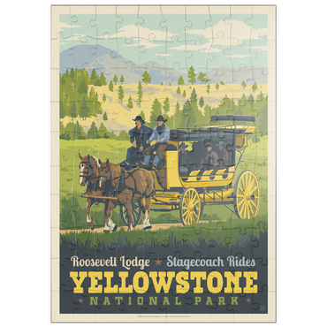 Darstellung des Puzzle Motivs puzzleplate Yellowstone National Park: Stage Coach Adventure 100 Puzzle