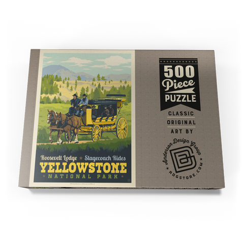 Darstellung des Puzzle Motivs Yellowstone National Park: Stage Coach Adventure Yellowstone National Park: Stage Coach Adventure 500 Puzzle Schachtel Ansicht3