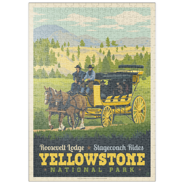 Darstellung des Puzzle Motivs puzzleplate Yellowstone National Park: Stage Coach Adventure 500 Puzzle