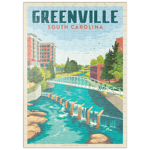 Darstellung des Puzzle Motivs Greenville, South Carolina: Reedy River Bridge puzzleplate Greenville, South Carolina: Reedy River Bridge 200 Puzzle