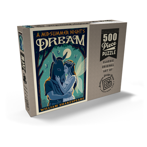 Darstellung des Puzzle Motivs A Midsummer Night's Dream: William Shakespeare A Midsummer Night's Dream: William Shakespeare 500 Puzzle Schachtel Ansicht2