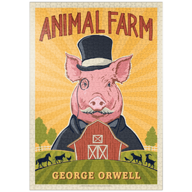 Darstellung des Puzzle-Motivs Animal Farm: George Orwell – Puzzleteile: 1000