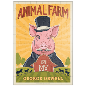 Darstellung des Puzzle Motivs Animal Farm: George Orwell - Puzzleteile: 100