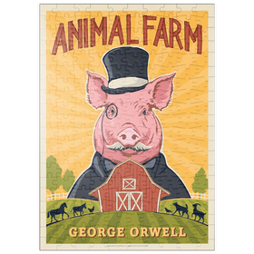 Darstellung des Puzzle-Motivs Animal Farm: George Orwell – Puzzleteile: 200