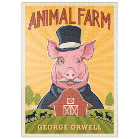 Darstellung des Puzzle Motivs Animal Farm: George Orwell - Puzzleteile: 500