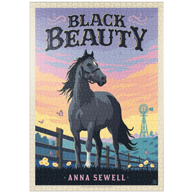 Darstellung des Puzzle-Motivs Black Beauty: Anna Sewell – Puzzleteile: 1000