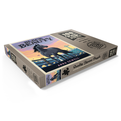 Darstellung des Puzzle Motivs Black Beauty: Anna Sewell Black Beauty: Anna Sewell 100 Puzzle Schachtel Ansicht1
