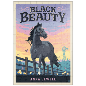 Darstellung des Puzzle Motivs Black Beauty: Anna Sewell - Puzzleteile: 100