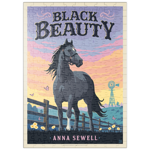 Darstellung des Puzzle Motivs Black Beauty: Anna Sewell puzzleplate Black Beauty: Anna Sewell 200 Puzzle