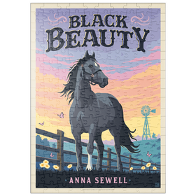 Darstellung des Puzzle Motivs Black Beauty: Anna Sewell - Puzzleteile: 200