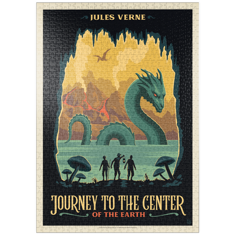 Darstellung des Puzzle Motivs Journey To The Center Of The Earth: Jules Vern puzzleplate Journey To The Center Of The Earth: Jules Vern 1000 Puzzle
