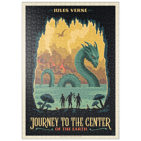 Darstellung des Puzzle Motivs Journey To The Center Of The Earth: Jules Vern puzzleplate Journey To The Center Of The Earth: Jules Vern 500 Puzzle