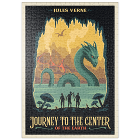 Darstellung des Puzzle Motivs Journey To The Center Of The Earth: Jules Vern - Puzzleteile: 500