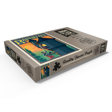 Darstellung des Puzzle Motivs Rapunzel: Brothers Grimm 1000 Puzzle Schachtel Ansicht1