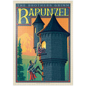 Darstellung des Puzzle-Motivs Rapunzel: Brothers Grimm – Puzzleteile: 1000