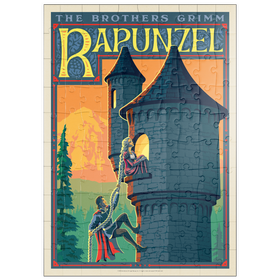 Darstellung des Puzzle Motivs Rapunzel: Brothers Grimm - Puzzleteile: 100