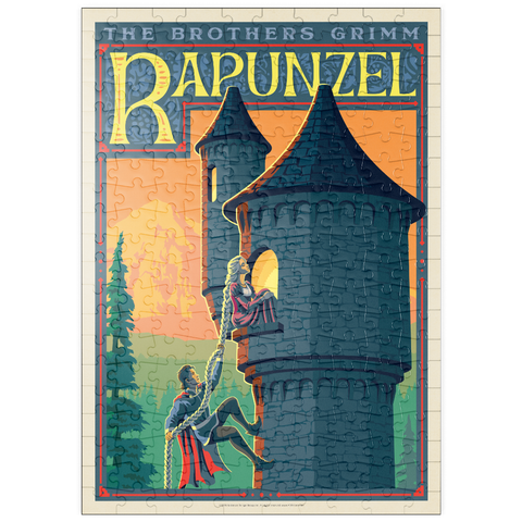 Darstellung des Puzzle Motivs Rapunzel: Brothers Grimm puzzleplate Rapunzel: Brothers Grimm 200 Puzzle