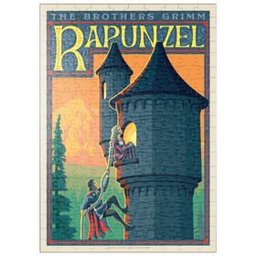 Darstellung des Puzzle Motivs Rapunzel: Brothers Grimm - Puzzleteile: 200