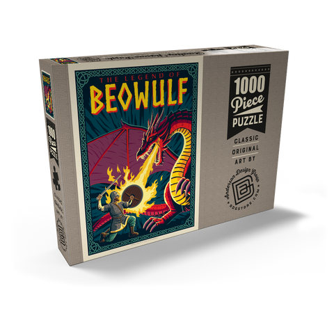 Darstellung des Puzzle Motivs The Legend Of Beowulf The Legend Of Beowulf 1000 Puzzle Schachtel Ansicht2