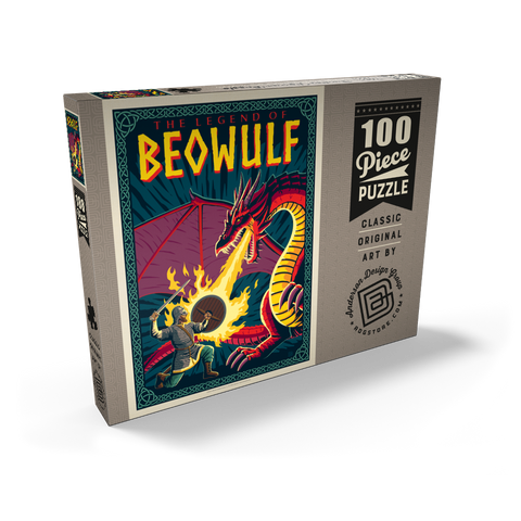 Darstellung des Puzzle Motivs The Legend Of Beowulf The Legend Of Beowulf 100 Puzzle Schachtel Ansicht2