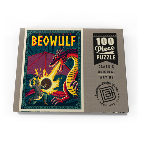 Darstellung des Puzzle Motivs The Legend Of Beowulf The Legend Of Beowulf 100 Puzzle Schachtel Ansicht3