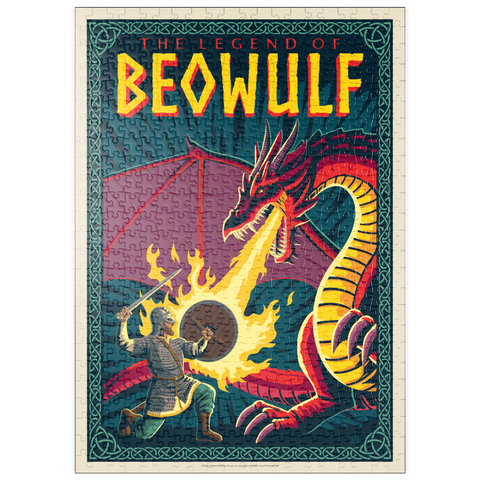Darstellung des Puzzle Motivs The Legend Of Beowulf puzzleplate The Legend Of Beowulf 500 Puzzle