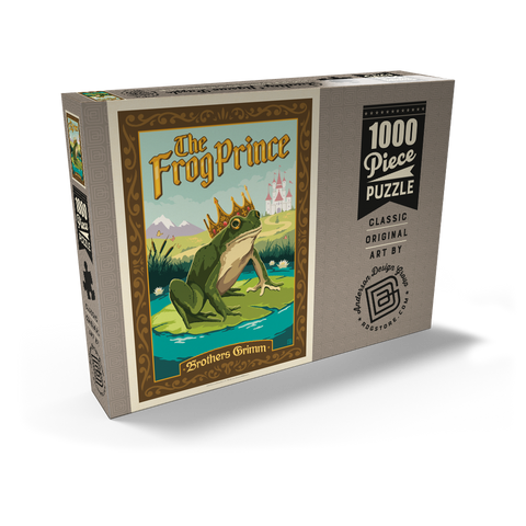 Darstellung des Puzzle Motivs The Frog Prince: Brothers Grimm The Frog Prince: Brothers Grimm 1000 Puzzle Schachtel Ansicht2