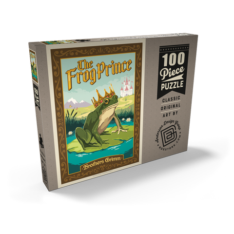 Darstellung des Puzzle Motivs The Frog Prince: Brothers Grimm The Frog Prince: Brothers Grimm 100 Puzzle Schachtel Ansicht2