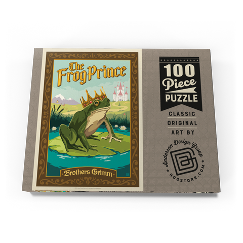 Darstellung des Puzzle Motivs The Frog Prince: Brothers Grimm The Frog Prince: Brothers Grimm 100 Puzzle Schachtel Ansicht3