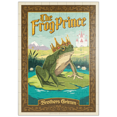 Darstellung des Puzzle Motivs The Frog Prince: Brothers Grimm puzzleplate The Frog Prince: Brothers Grimm 100 Puzzle
