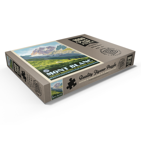 Darstellung des Puzzle Motivs 7 Summits: Mont Blanc-Tallest Mountain in Western Europe 7 Summits: Mont Blanc-Tallest Mountain in Western Europe 1000 Puzzle Schachtel Ansicht1
