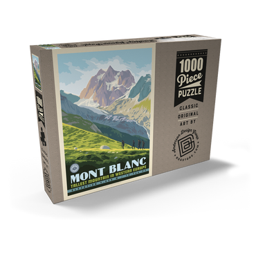 Darstellung des Puzzle Motivs 7 Summits: Mont Blanc-Tallest Mountain in Western Europe 1000 Puzzle Schachtel Ansicht2