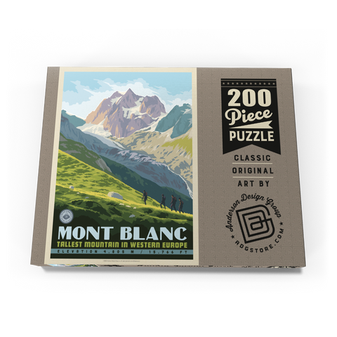 Darstellung des Puzzle Motivs 7 Summits: Mont Blanc-Tallest Mountain in Western Europe 7 Summits: Mont Blanc-Tallest Mountain in Western Europe 200 Puzzle Schachtel Ansicht3