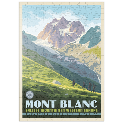 Darstellung des Puzzle Motivs 7 Summits: Mont Blanc-Tallest Mountain in Western Europe puzzleplate 7 Summits: Mont Blanc-Tallest Mountain in Western Europe 200 Puzzle