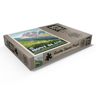 Darstellung des Puzzle Motivs 7 Summits: Mont Blanc-Tallest Mountain in Western Europe 500 Puzzle Schachtel Ansicht1
