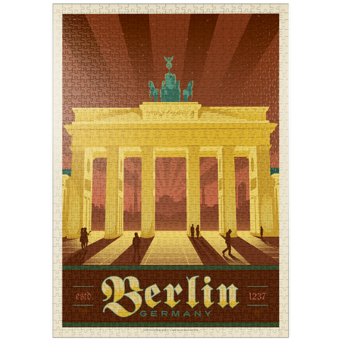 Darstellung des Puzzle Motivs Germany: Berlin Brandenburg Gate puzzleplate Germany: Berlin Brandenburg Gate 1000 Puzzle