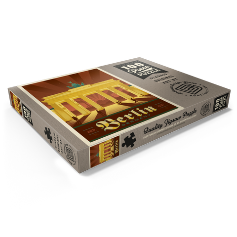 Darstellung des Puzzle Motivs Germany: Berlin Brandenburg Gate Germany: Berlin Brandenburg Gate 100 Puzzle Schachtel Ansicht1