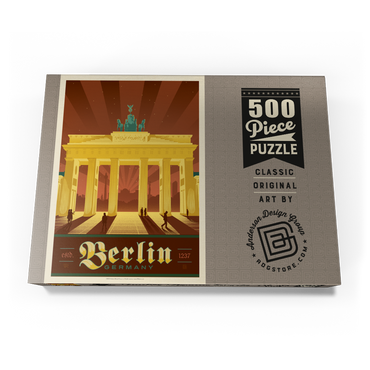 Darstellung des Puzzle Motivs Germany: Berlin Brandenburg Gate 500 Puzzle Schachtel Ansicht3