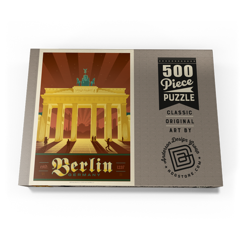 Darstellung des Puzzle Motivs Germany: Berlin Brandenburg Gate Germany: Berlin Brandenburg Gate 500 Puzzle Schachtel Ansicht3