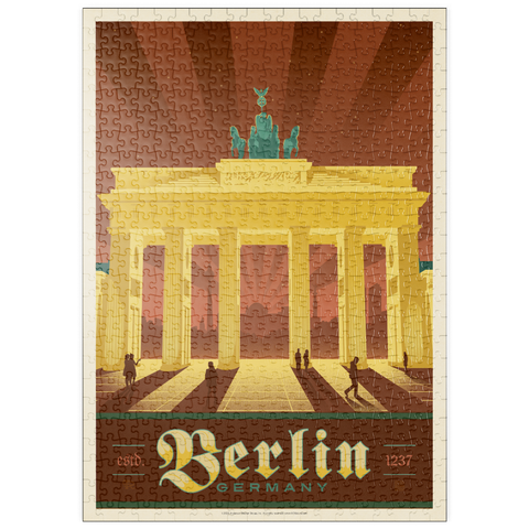 Darstellung des Puzzle Motivs Germany: Berlin Brandenburg Gate puzzleplate Germany: Berlin Brandenburg Gate 500 Puzzle
