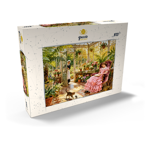 Darstellung des Puzzle Motivs Sunlit Victorian Greenhouse Reading Nook Sunlit Victorian Greenhouse Reading Nook 1000 Puzzle Schachtel Ansicht2