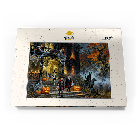 Darstellung des Puzzle Motivs Haunted Victorian Mansion Halloween Night Haunted Victorian Mansion Halloween Night 1000 Puzzle Schachtel Ansicht3