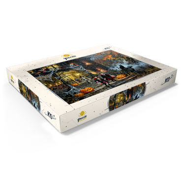 Darstellung des Puzzle Motivs Haunted Victorian Mansion Halloween Night 100 Puzzle Schachtel Ansicht1