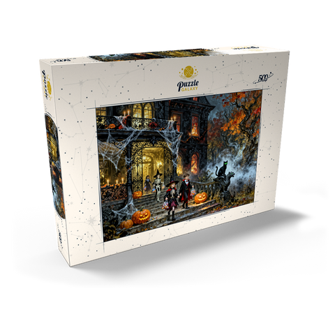 Darstellung des Puzzle Motivs Haunted Victorian Mansion Halloween Night Haunted Victorian Mansion Halloween Night 500 Puzzle Schachtel Ansicht2