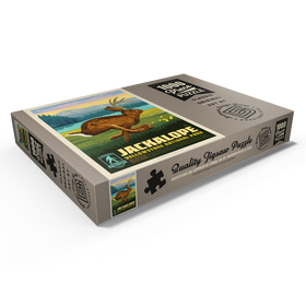 Darstellung des Puzzle Motivs Legends Of The National Parks: Yellowstone's Jackalope - Puzzleteile: 1000