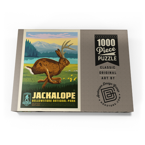 Darstellung des Puzzle Motivs Legends Of The National Parks: Yellowstone's Jackalope Legends Of The National Parks: Yellowstone's Jackalope 1000 Puzzle Schachtel Ansicht3