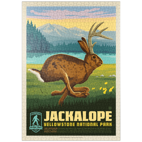 Darstellung des Puzzle Motivs Legends Of The National Parks: Yellowstone's Jackalope puzzleplate Legends Of The National Parks: Yellowstone's Jackalope 1000 Puzzle