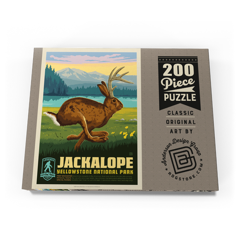 Darstellung des Puzzle Motivs Legends Of The National Parks: Yellowstone's Jackalope Legends Of The National Parks: Yellowstone's Jackalope 200 Puzzle Schachtel Ansicht3
