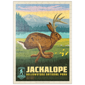 Darstellung des Puzzle Motivs Legends Of The National Parks: Yellowstone's Jackalope - Puzzleteile: 200